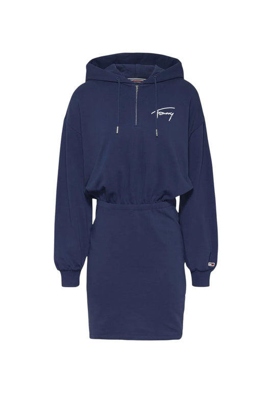 Vestito Lungo Donna Tommy Jeans Con Cappuccio  DW0DW12882
