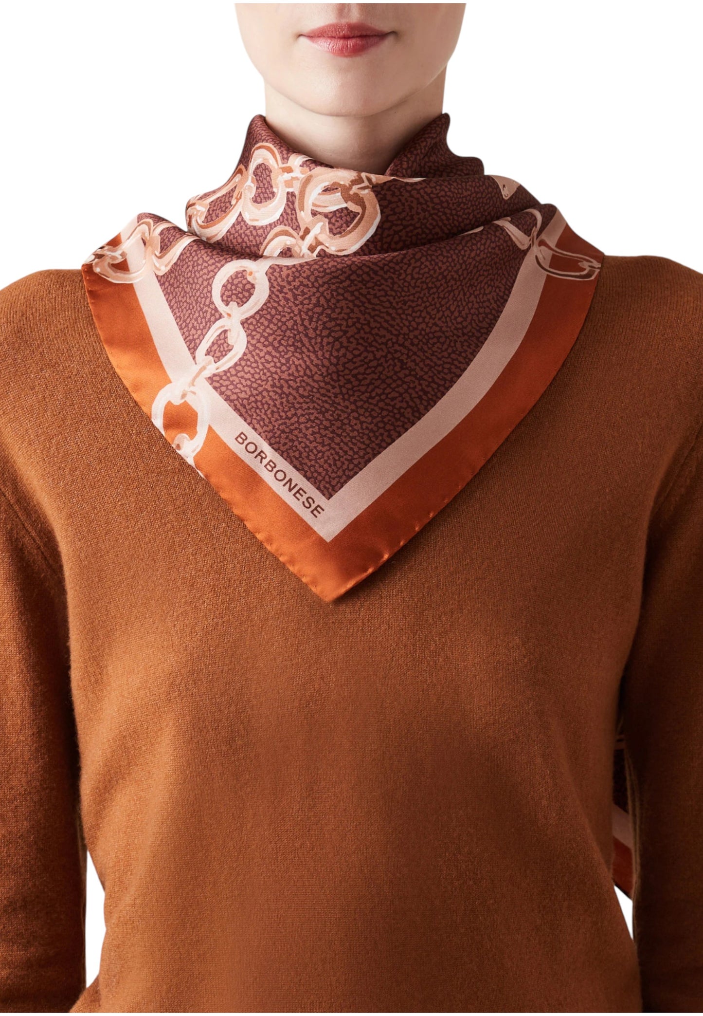 Sciarpa  Donna Borbonese Catene 40X170  910600580135