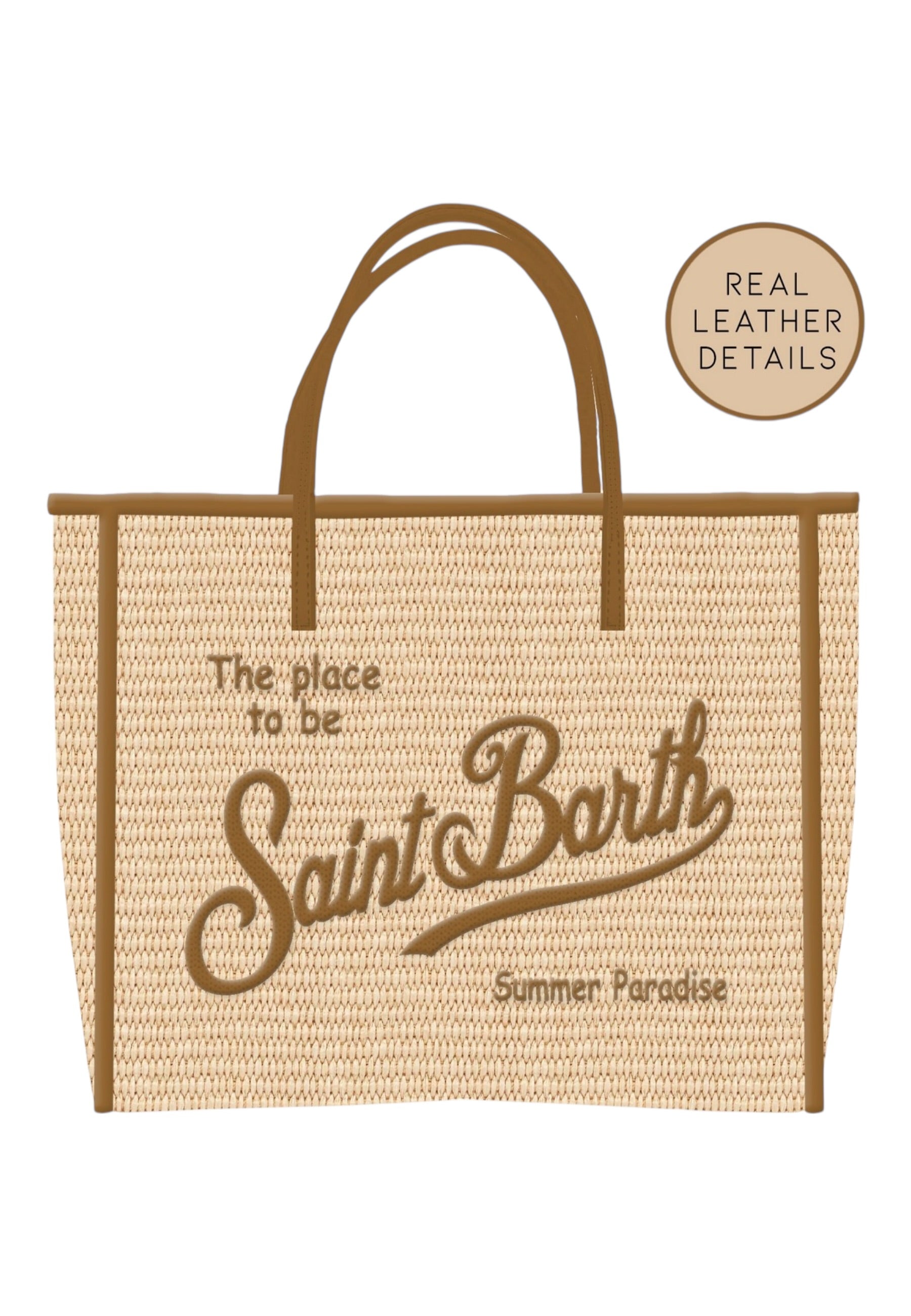 Borsa A Mano Donna Mc2 Saint Barth Leopard Vivian Mini Straw VIVM001