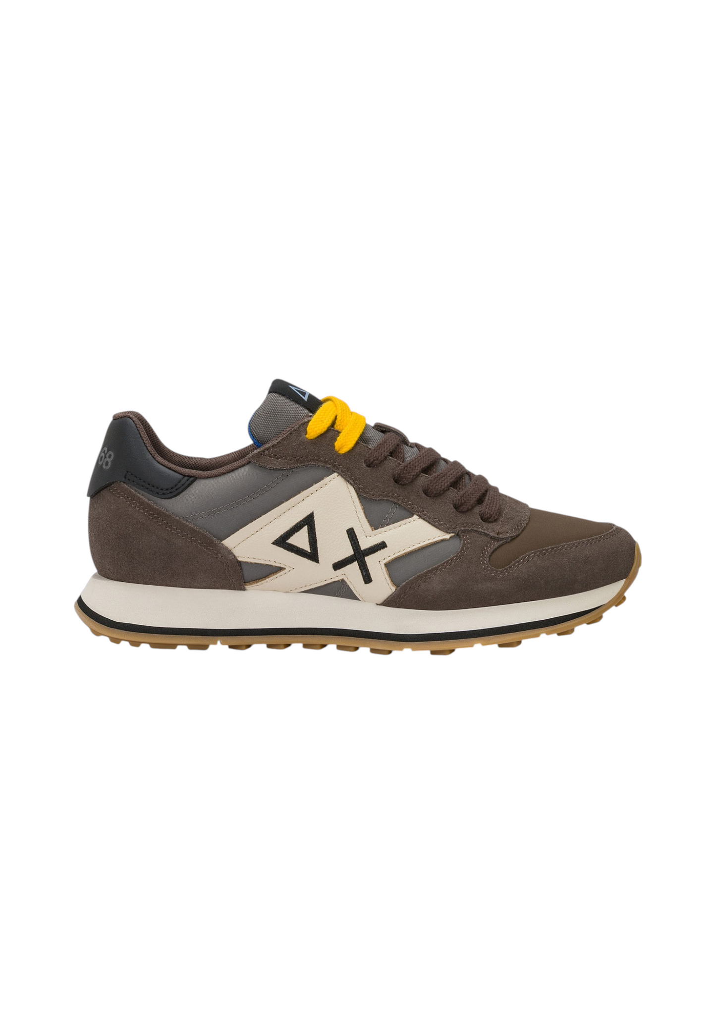 Sneakers Basse Uomo Sun68 Stile Running, Nylon E Suede, Maxi Logo, Bicolor Jaki 2.0 Bicolor Z46122