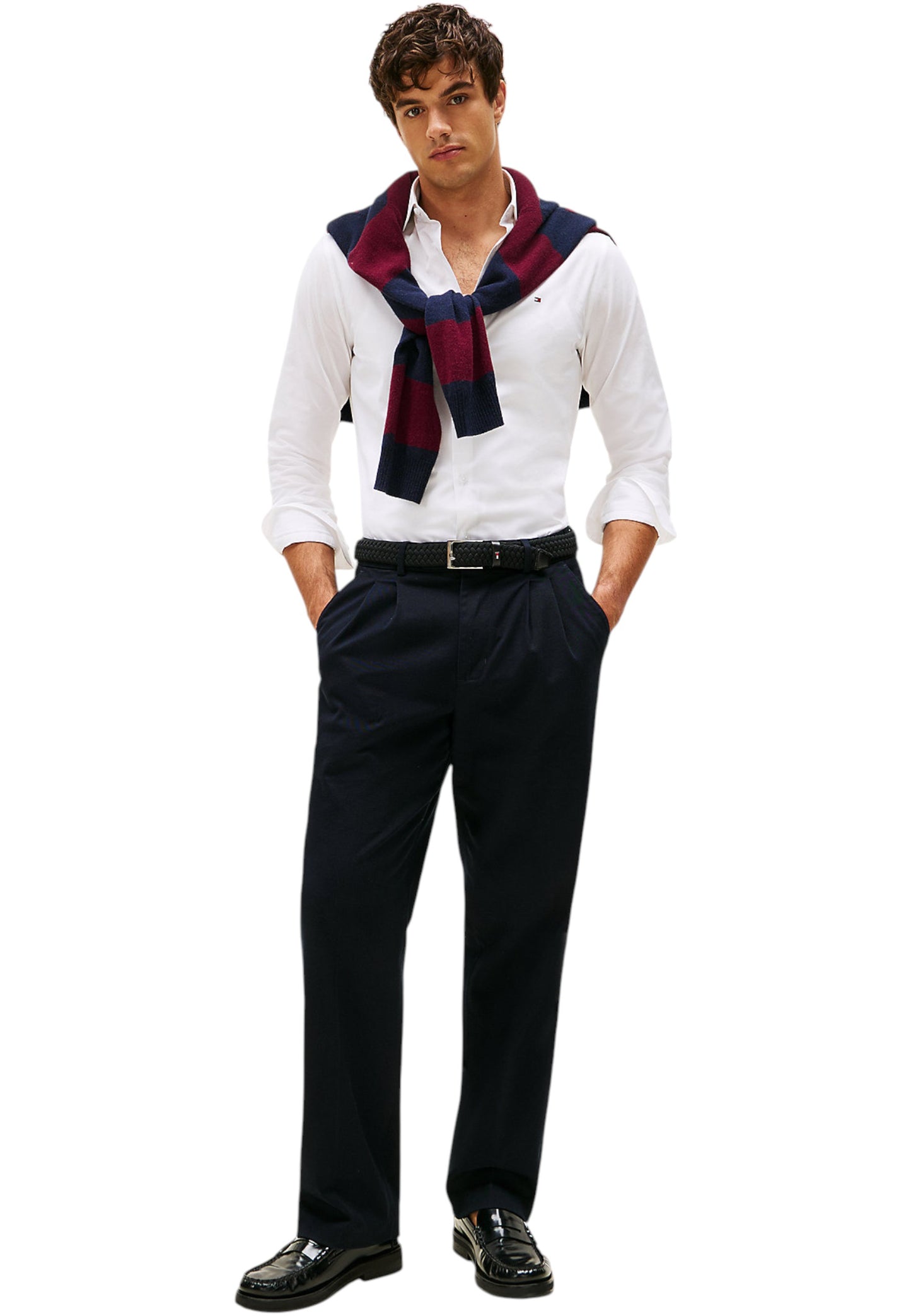 Camicia Manica lunga Uomo Tommy Hilfiger  Cl - Contrast Collar Sl MW0MW40524