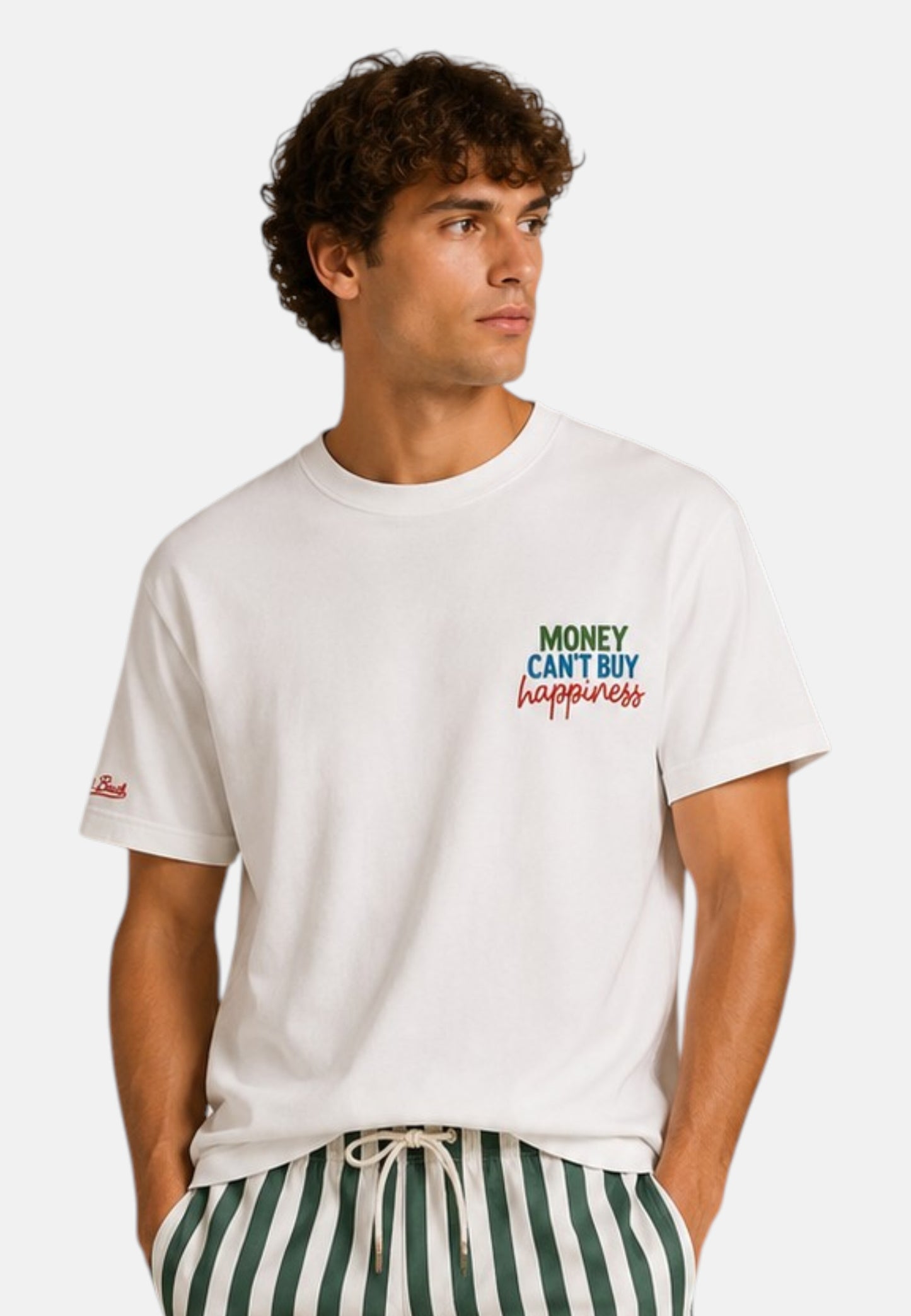 T-Shirt Manica Corta Uomo Mc2 Saint Barth Oversize Money Happiness Delmar DLR0001