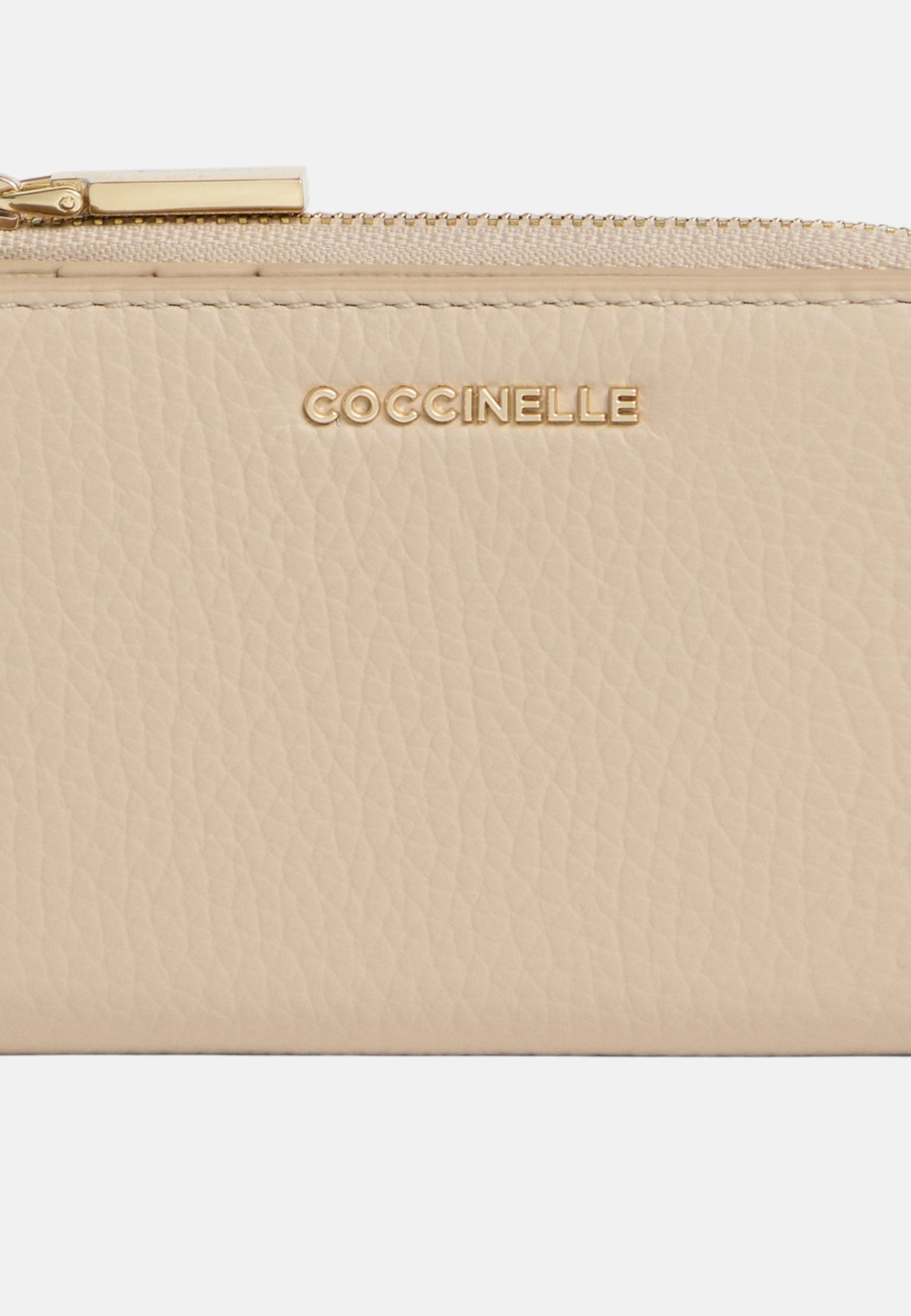 Portafoglio Con Zip Donna Coccinelle In Pelle Martellata Metallic Soft Small E2MW511D101