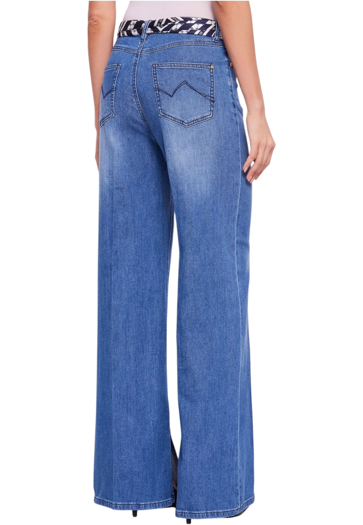 Jeans Wide Leg Donna Gaudi