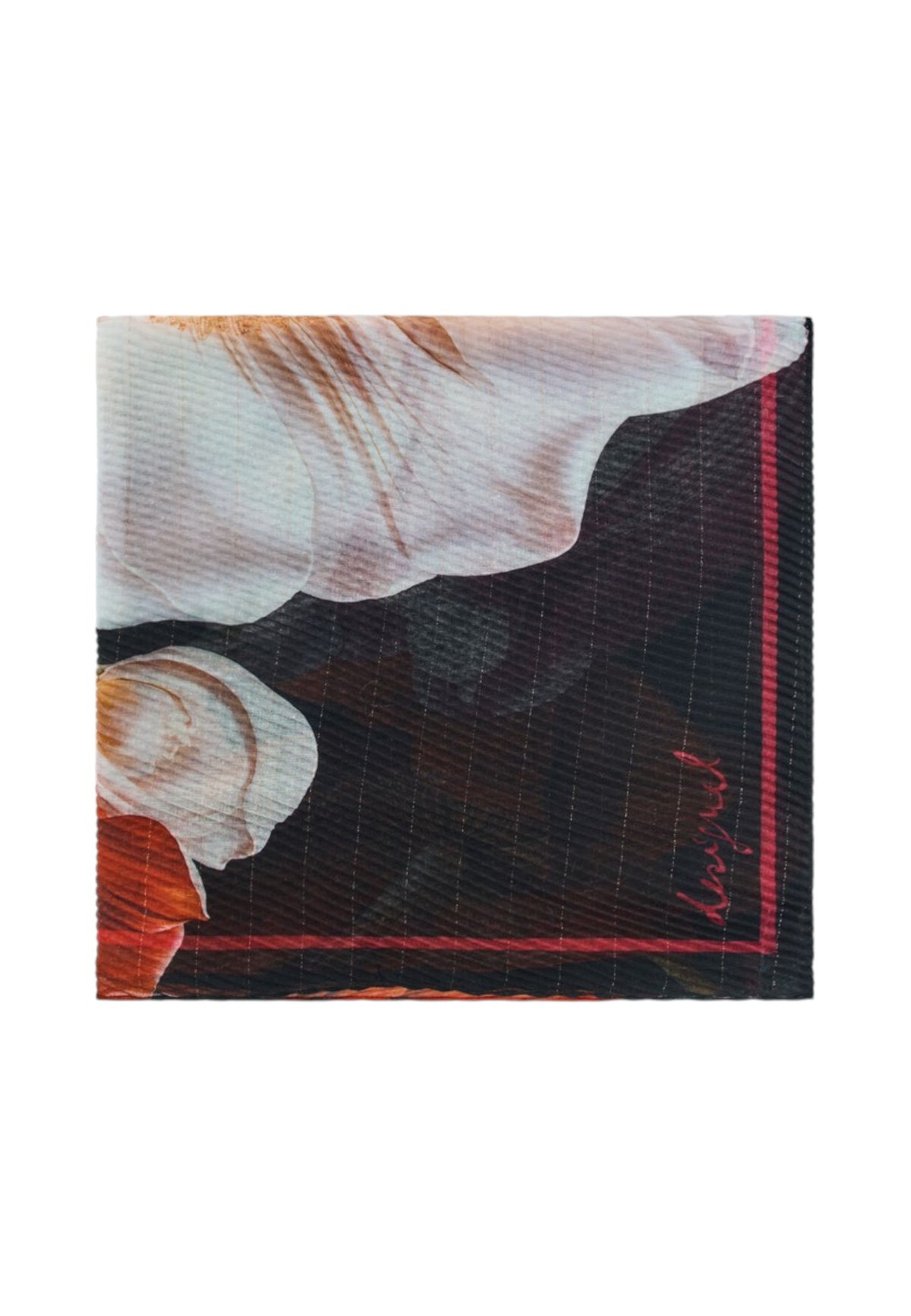 Foulard  Donna Desigual Motivo floreale, Poliestere riciclato Rosea 26WAWA17
