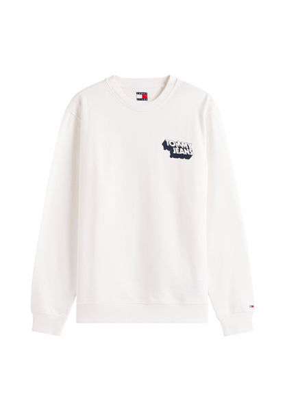 Felpa A Girocollo Uomo Tommy Jeans  Tjm Regular Stack DM0DM21640