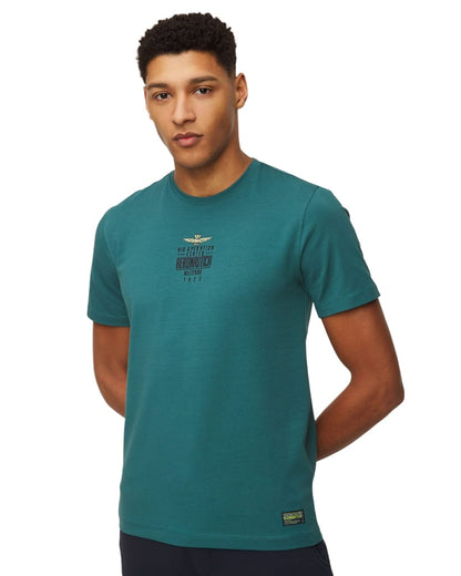 T-Shirt Manica Corta Uomo Aeronautica Militare Con Logo Ricamato  221TS1931J469