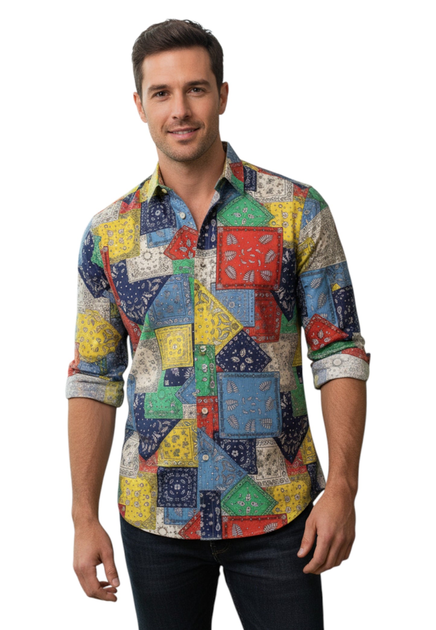 Camicia Manica lunga Uomo Manuel Ritz A Fantasia  3632E602L243344