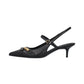 Sling Back  Donna Pinko In Nappa Con Cinturini E Applicazioni Gioiello Gloria 18 SD0489P003