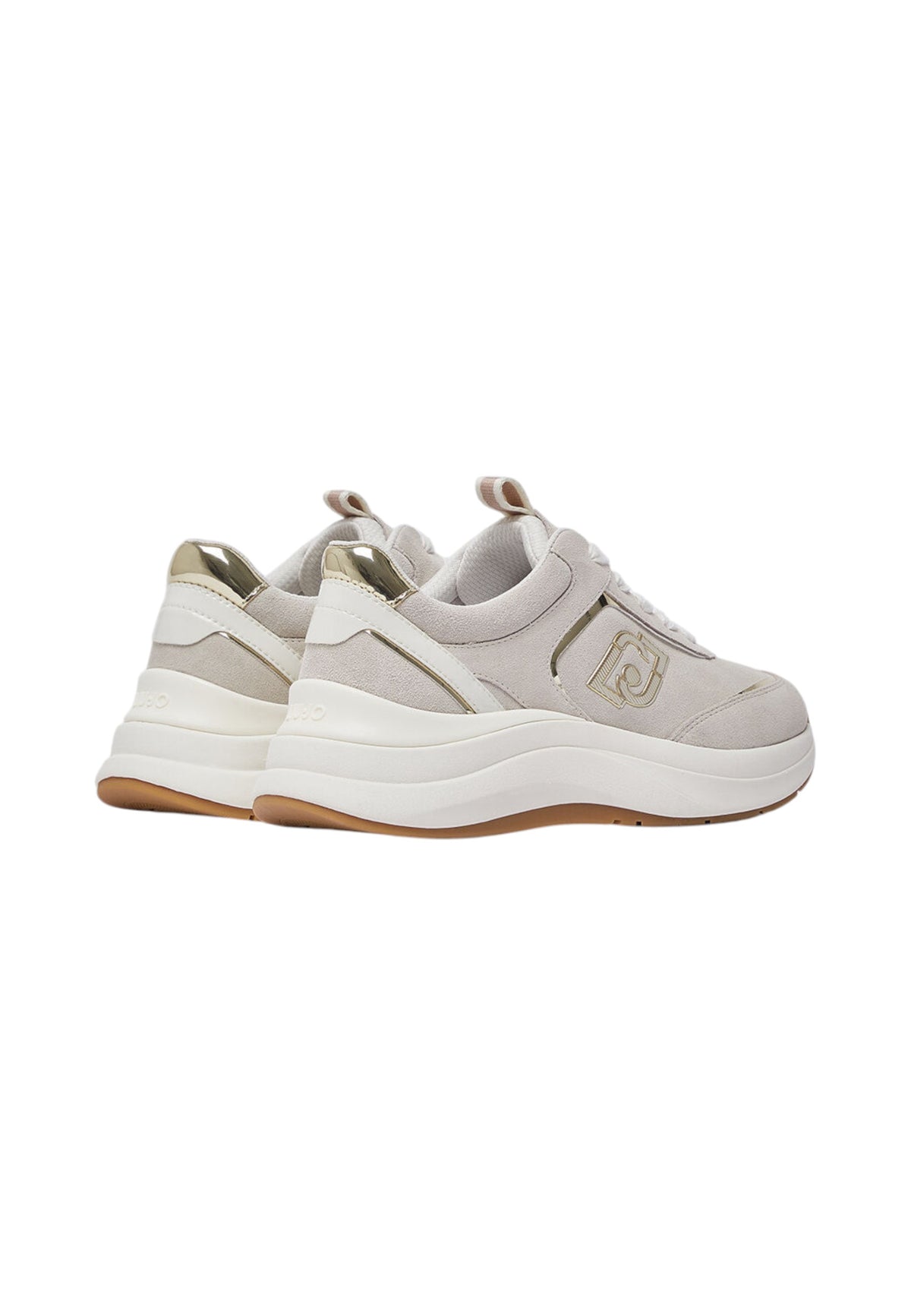 Sneakers Basse Donna Liu Jo In Pelle Scamosciata Con Platform E Logo Laterale Stardust 01 BF6029PX911