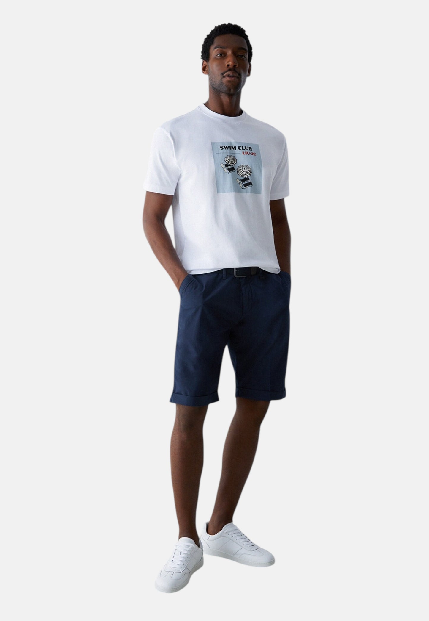 Pantaloncini Bermuda Uomo Liu Jo In Tela  QXX123T4310