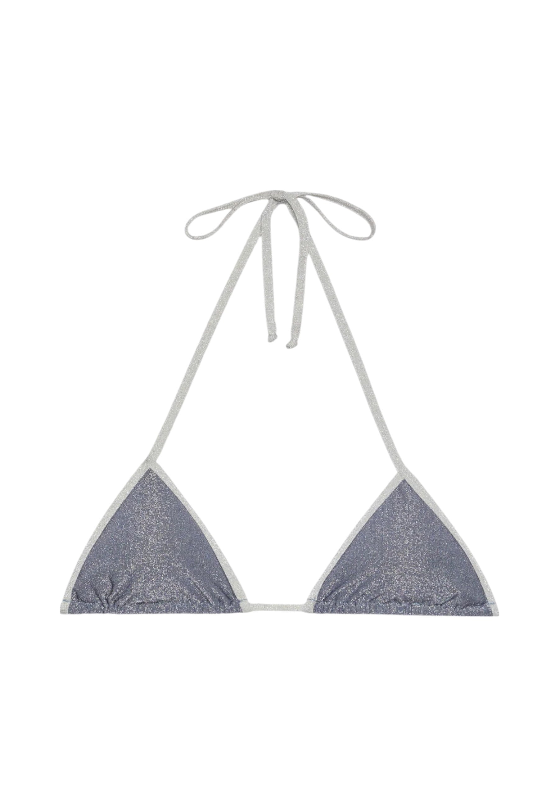 Bikini Pezzo Sopra Donna Mc2 Saint Barth Triangolo Leah String - Lurex