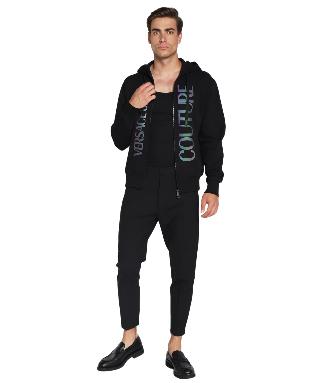 Felpa Con Cappuccio Uomo Versace Jeans Couture   73GAIT24CF00T