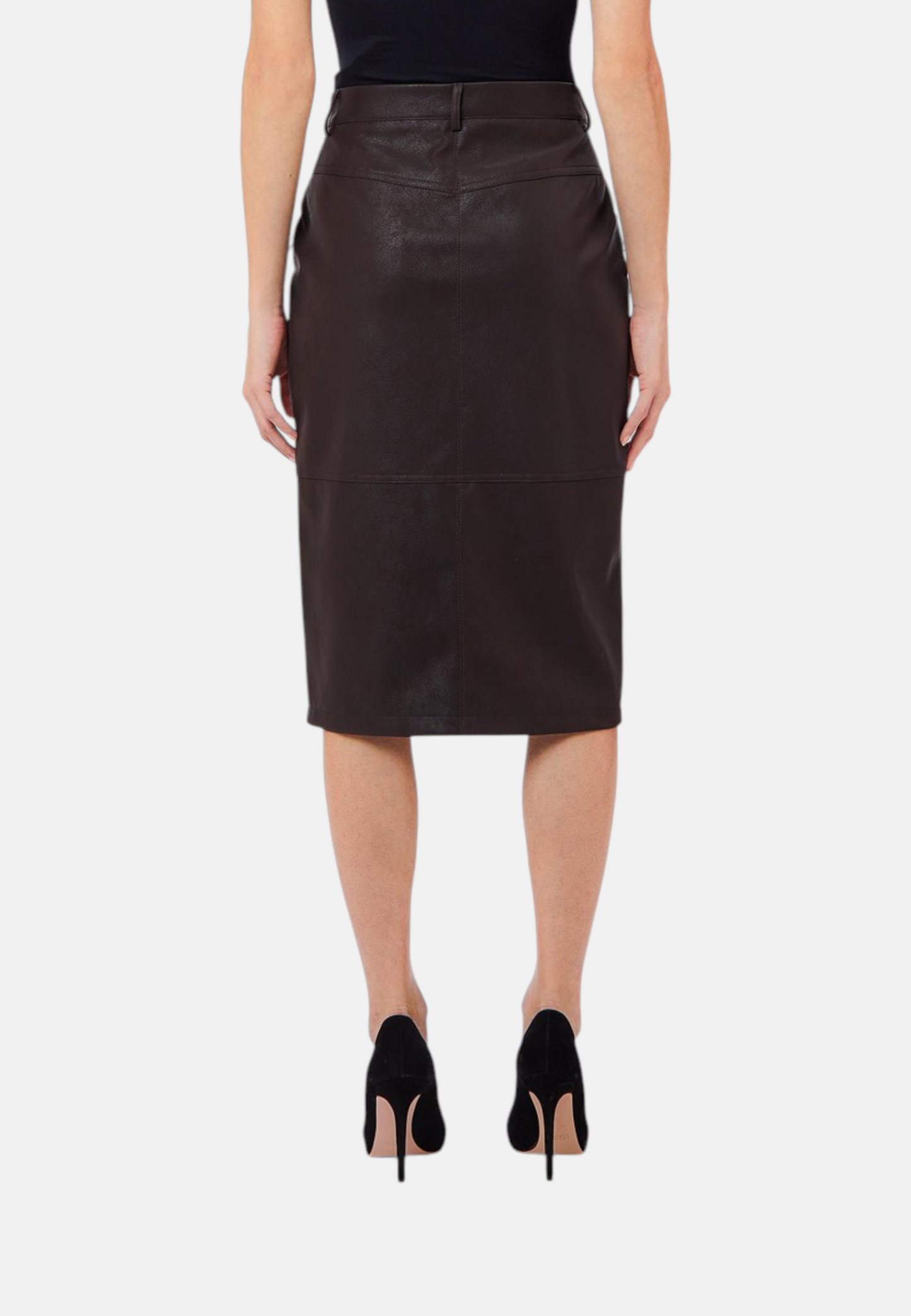 Gonna Midi Donna Liu Jo Pencil In Pelle Sintetica  WF6209E1157