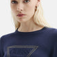Maglione A Girocollo Donna Guess Logo triangolo Katie W6YR28Z0976