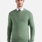 Maglione A Girocollo Uomo Harmont & Blaine Misto lana e cashmere, Regular Fit, Tinta unita, Finiture a costine, Made in Italy  HRR950030187