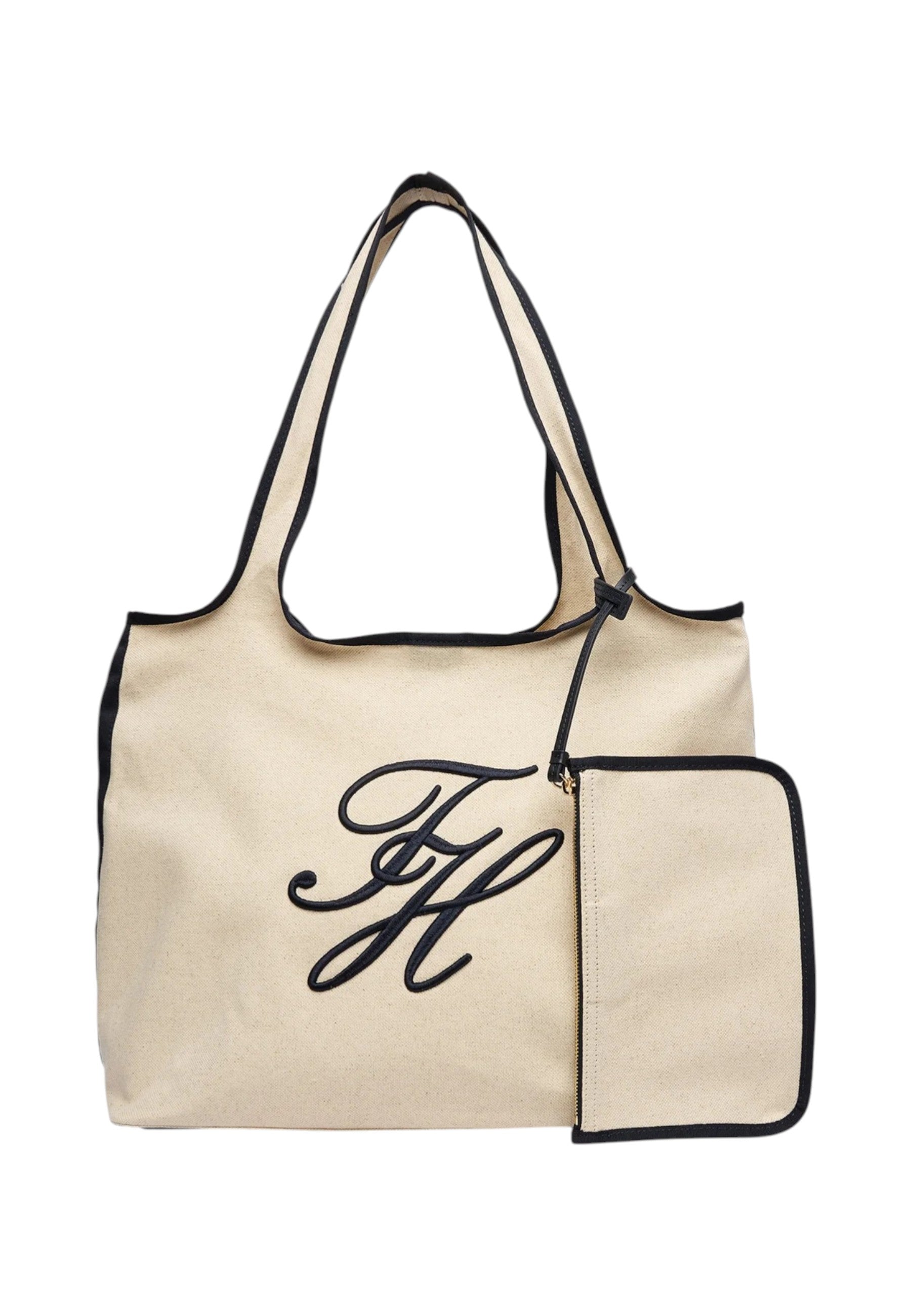 Borsa A Spalla Donna Tommy Hilfiger  Th Summer Tote Canvas AW0AW18398
