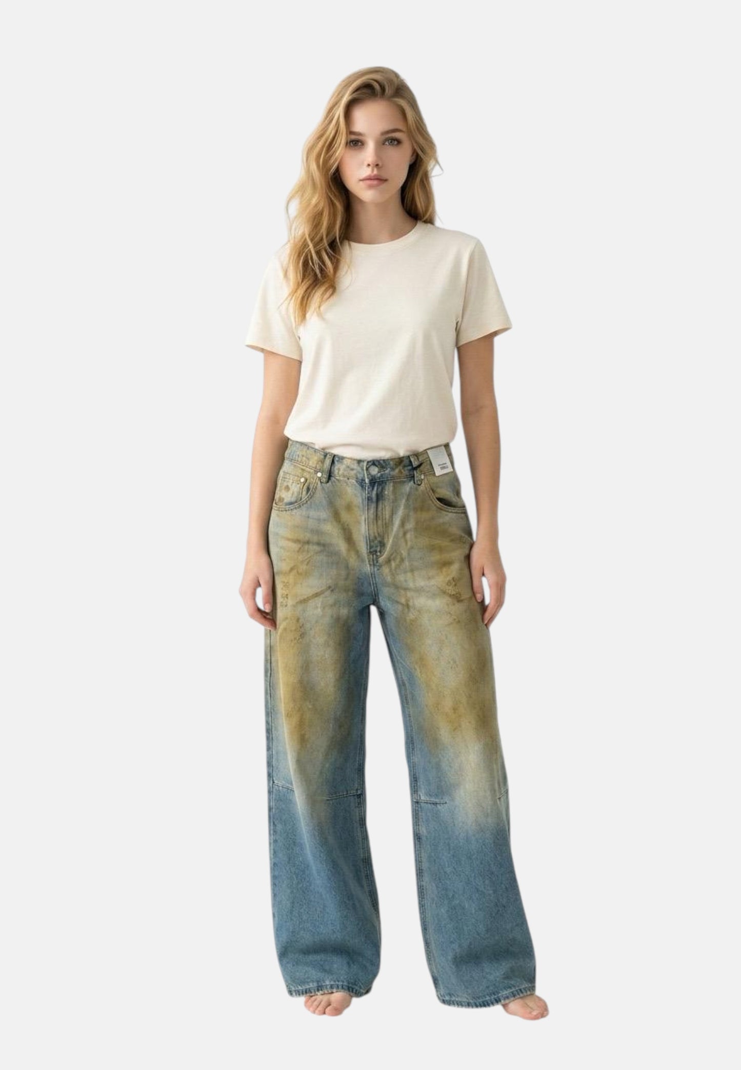 Jeans Wide Leg Donna Glamorous   HC0652