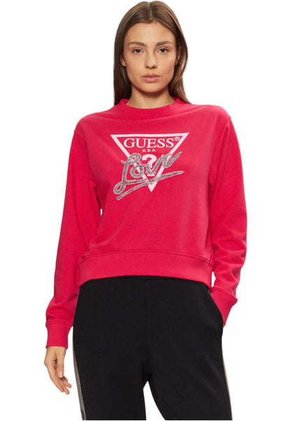Felpa A Girocollo Donna Guess  Love Triangle