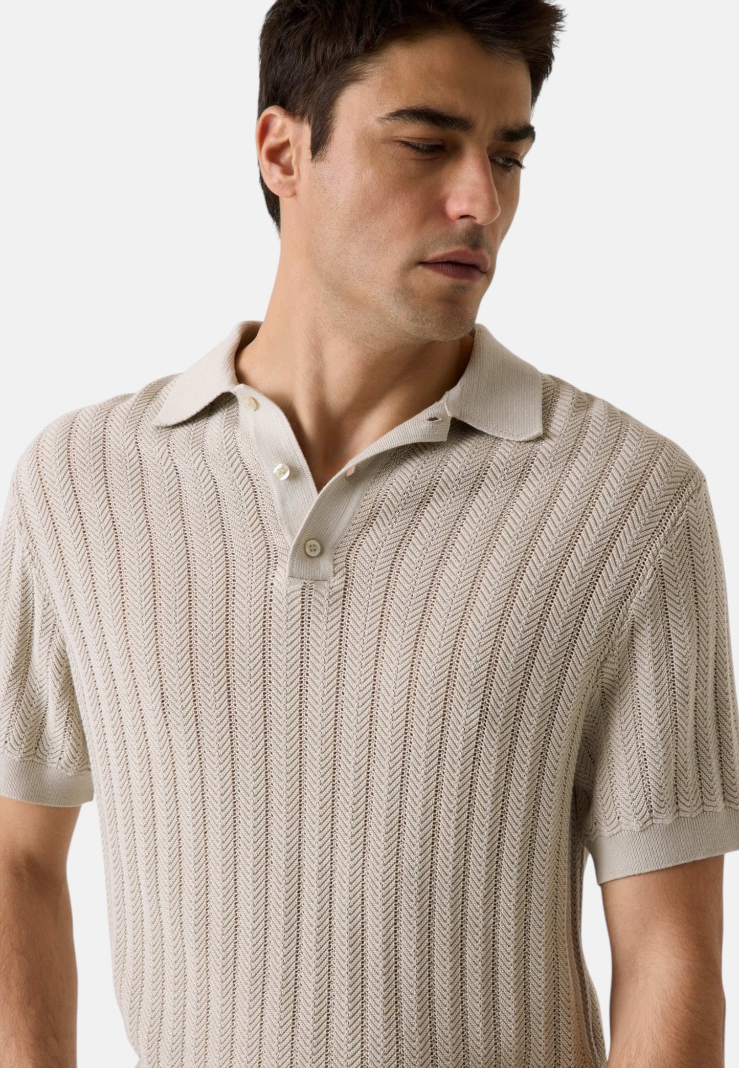 Polo Manica Corta Uomo Guess In Maglia Lonn Harringbone Stit M6GR05Z0558