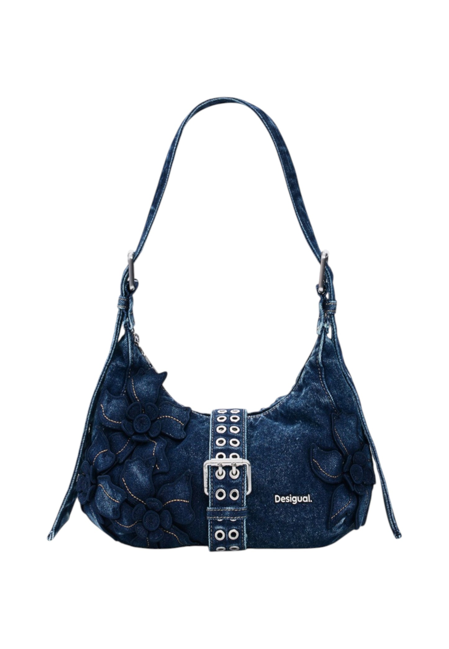 Borsa A Spalla Donna Desigual  Bag Curio Denim Margot 26SAXD15