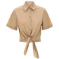 Camicia Manica Corta Donna Liu Jo Con Nodo  CA6281T297A