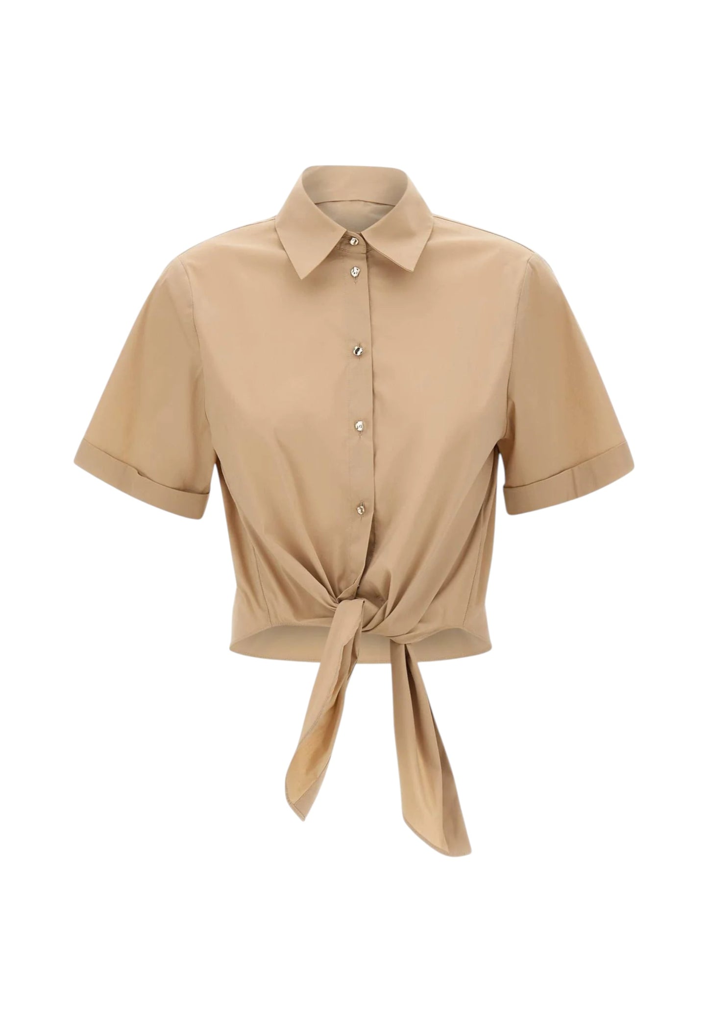 Camicia Manica Corta Donna Liu Jo Con Nodo  CA6281T297A
