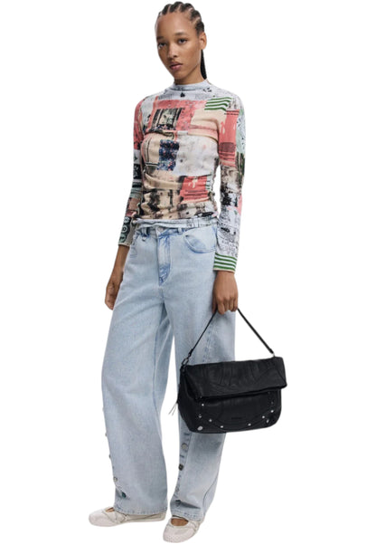 Borsa A Tracolla Donna Desigual  Embro Patch Loverty 25WAXPAA