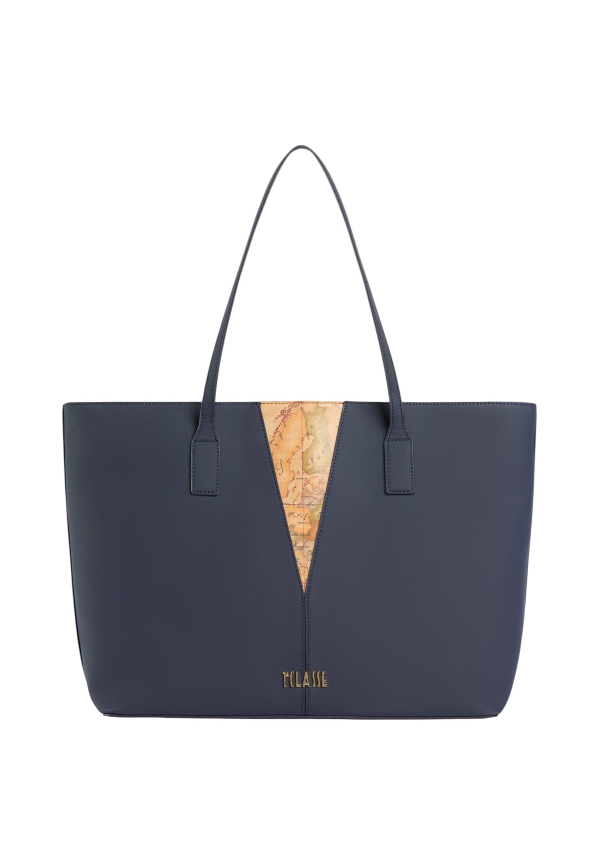 Borsa A Spalla Donna Alviero Martini Shopping Bag, Con Inserti Geo, Doppio Manico, Chiusura Con Zip, Logo Frontale, Grande Aspen Geo 26ILM4LG589636