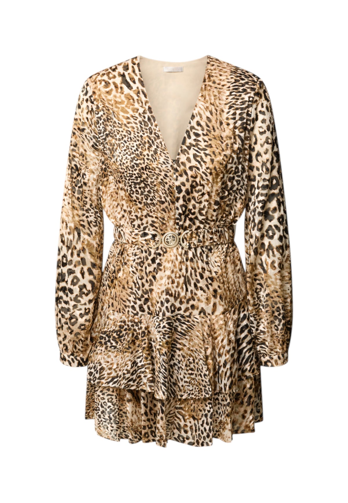 Vestito Corto Donna Guess Flare Con cintura Clarisse W6BK42W4225