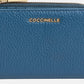 Portafoglio Con Zip Donna Coccinelle In Pelle Martellata Metallic Soft Small E2MW511D101