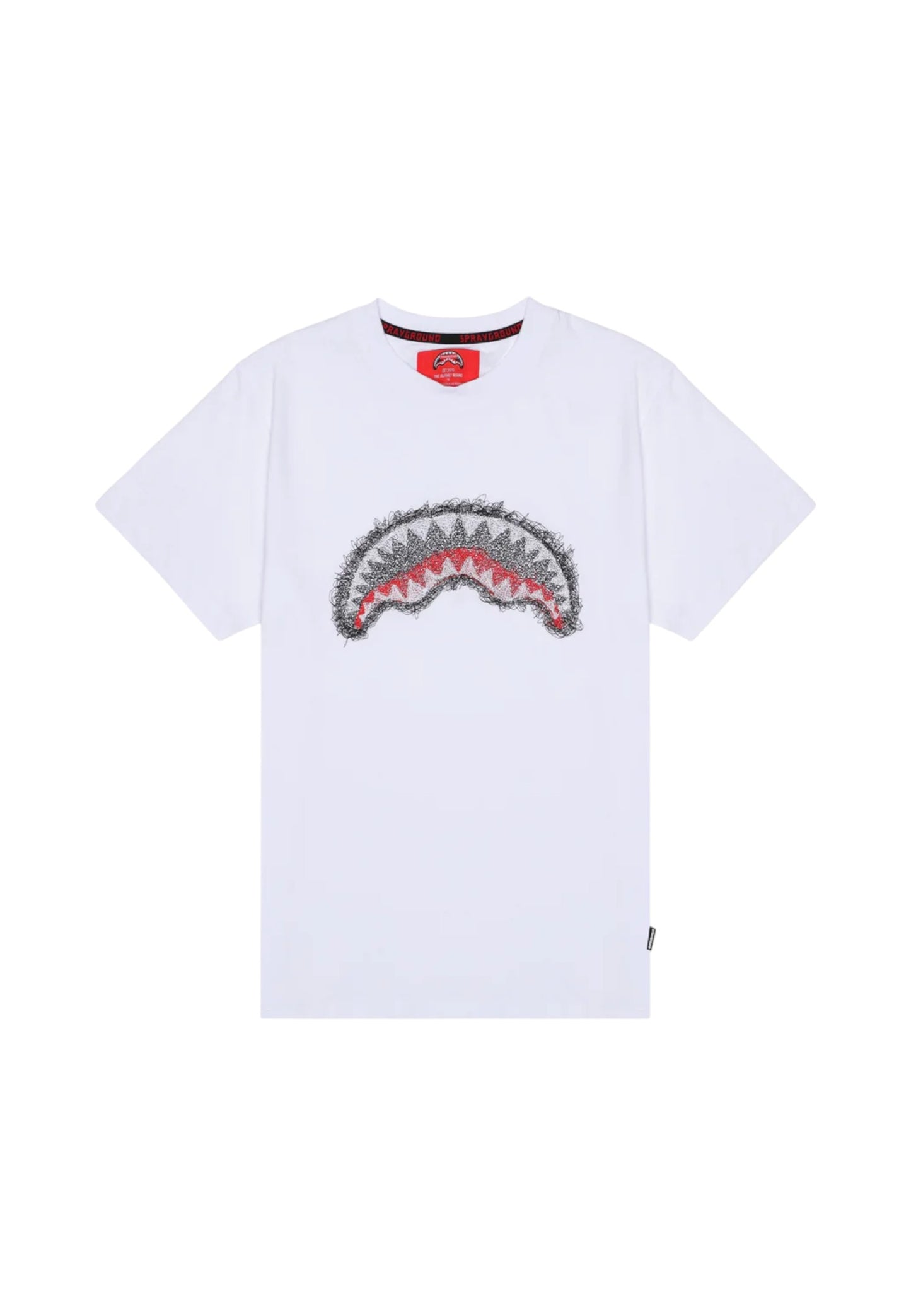 T-Shirt Manica Corta Uomo Sprayground  Scribble Embroidery Shark Reg SP862