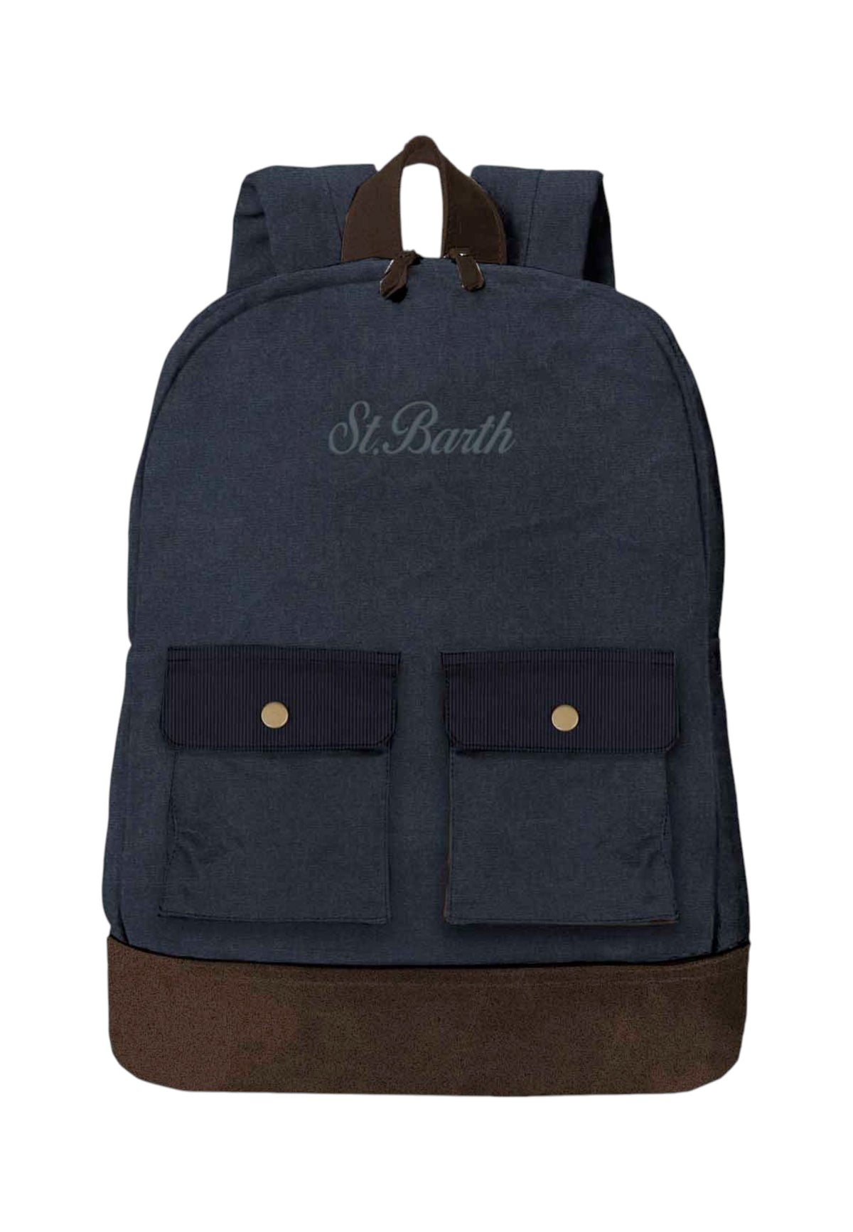 Zaino  Unisex Mc2 Saint Barth Due Tasche Anteriori Con Pattina, Logo Discreto, Il Ricamo Saint Barth Cody Wax COD0012