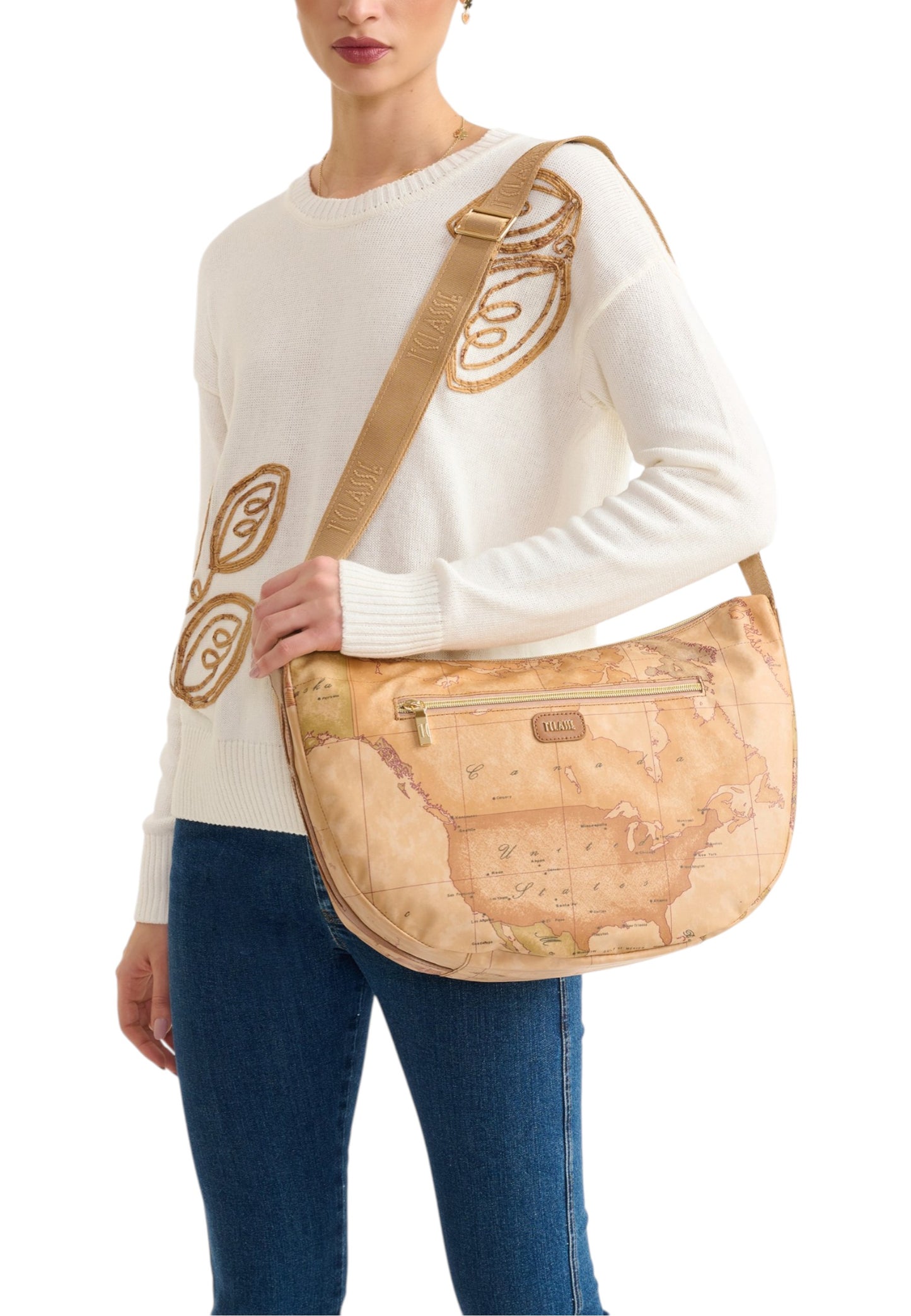 Borsa A Tracolla Donna Alviero Martini Large Shoulder Bag Soft Petals 26EL4LE54S578
