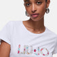 T-Shirt Manica Corta Donna Liu Jo Flowers Eco Line VA6169JS003