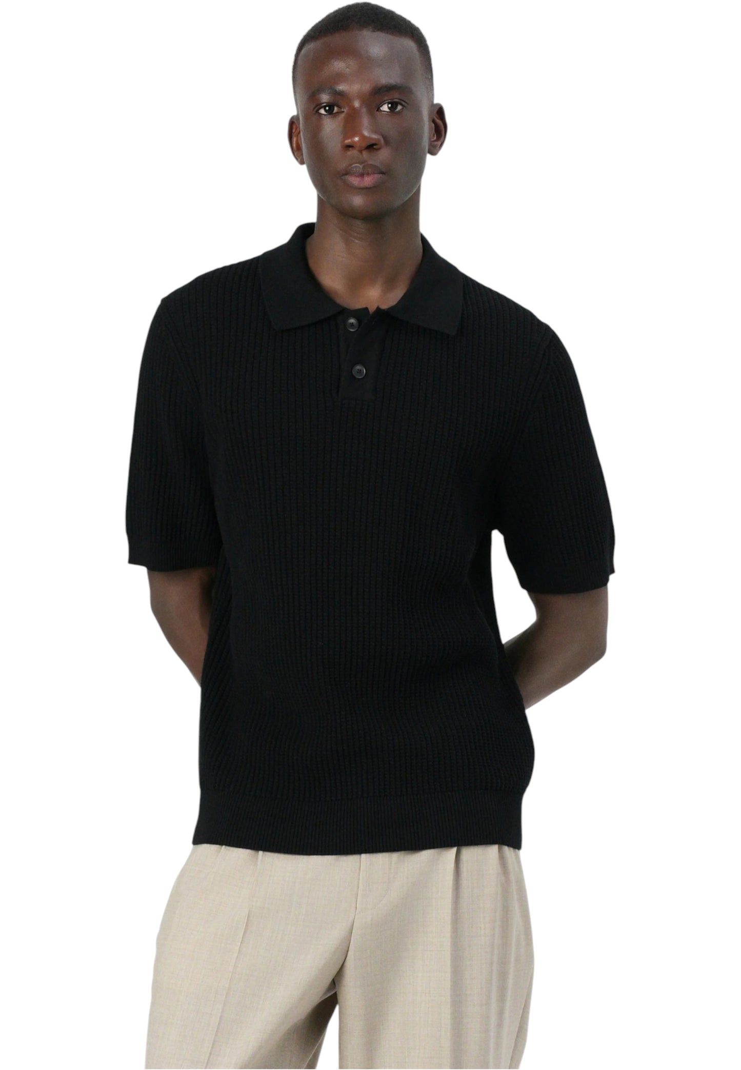 Polo Manica Corta Uomo Boss In Maglia Akoppo 50543670