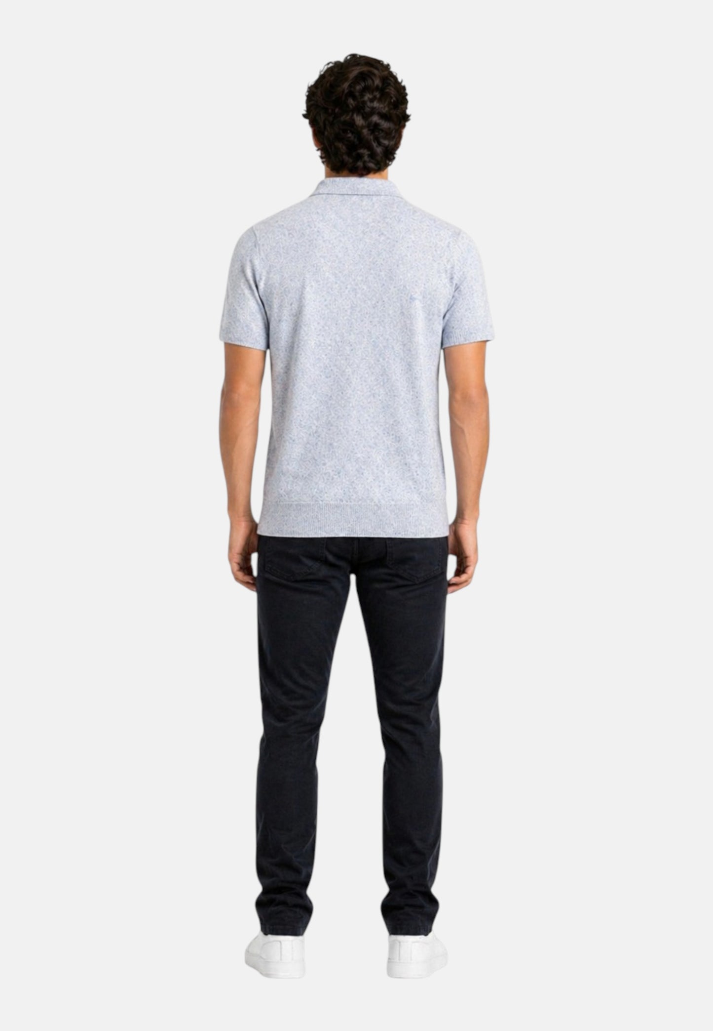 Polo Manica Corta Uomo Harmont & Blaine In Maglia SmacchInata Tweed LInen  HRQ422030990