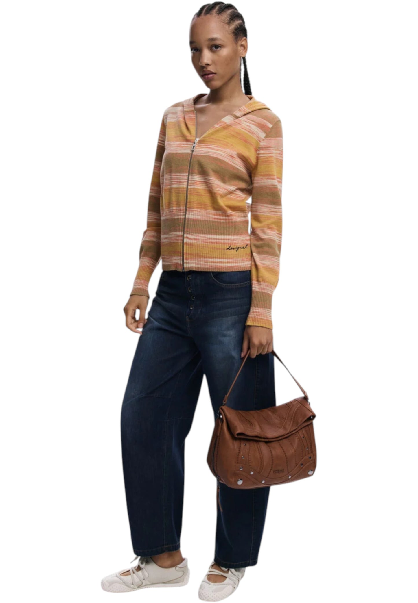 Borsa A Tracolla Donna Desigual  Embro Patch Loverty Camel 25WAXPA8