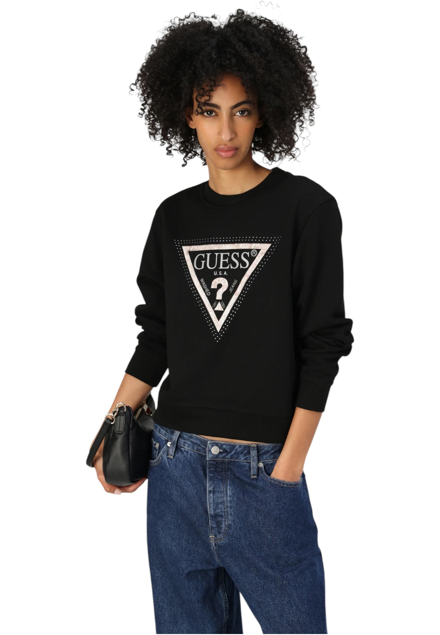Felpa A Girocollo Donna Guess
