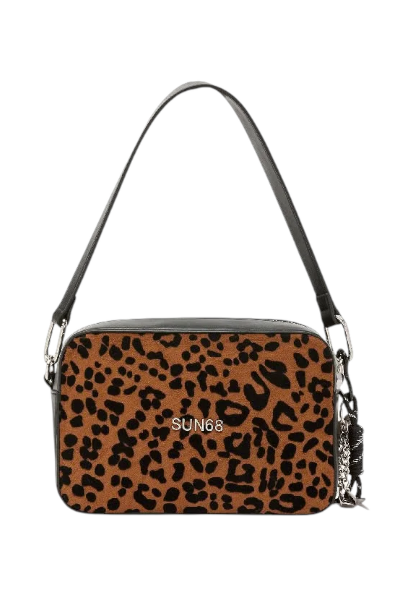 Borsa A Tracolla Donna Sun68 Camera Bag, Chiusura Con Zip, Tasca Esterna Con Zip, Charm Logato Animalier Y46239
