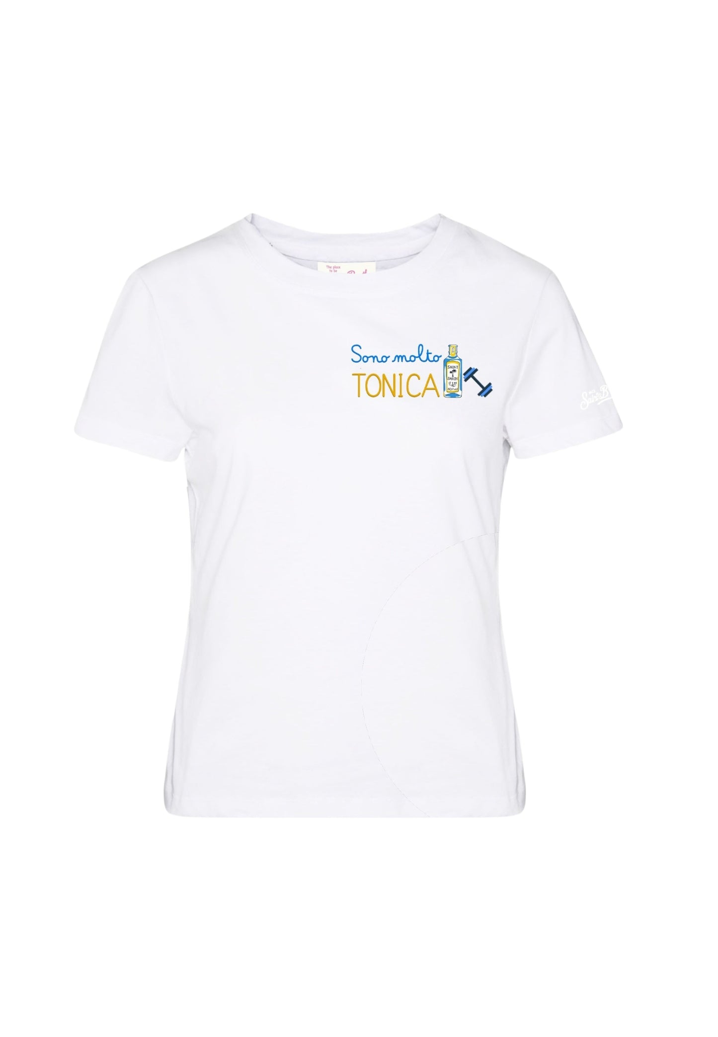 T-Shirt Manica Corta Donna Mc2 Saint Barth Molto Tonica Emb Emilie EMI0001