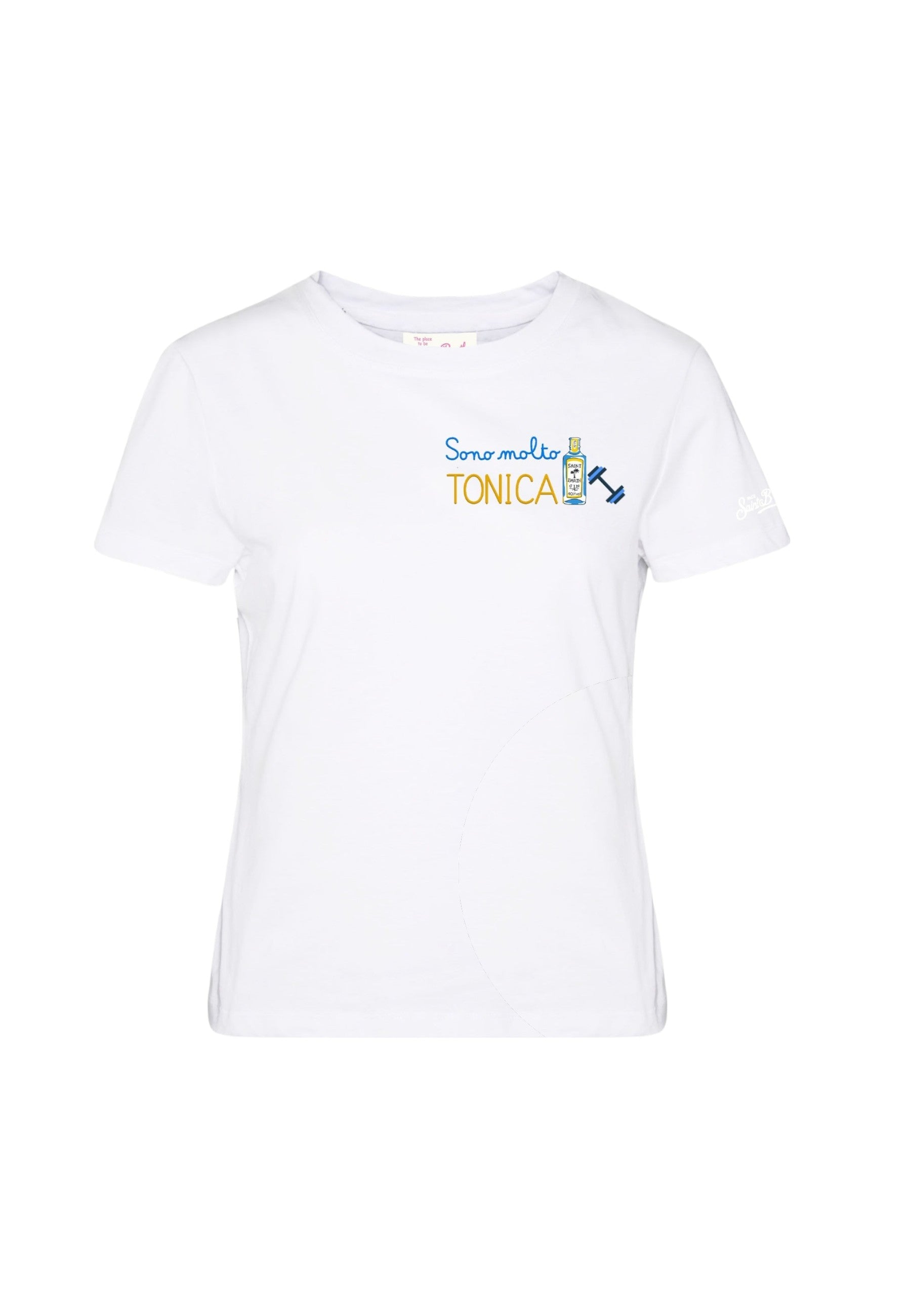 T-Shirt Manica Corta Donna Mc2 Saint Barth Molto Tonica Emb Emilie EMI0001