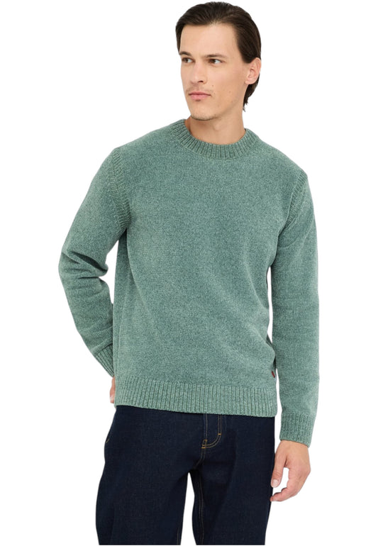 Maglione A Girocollo Uomo Liu Jo In Ciniglia  QF5079MA29P