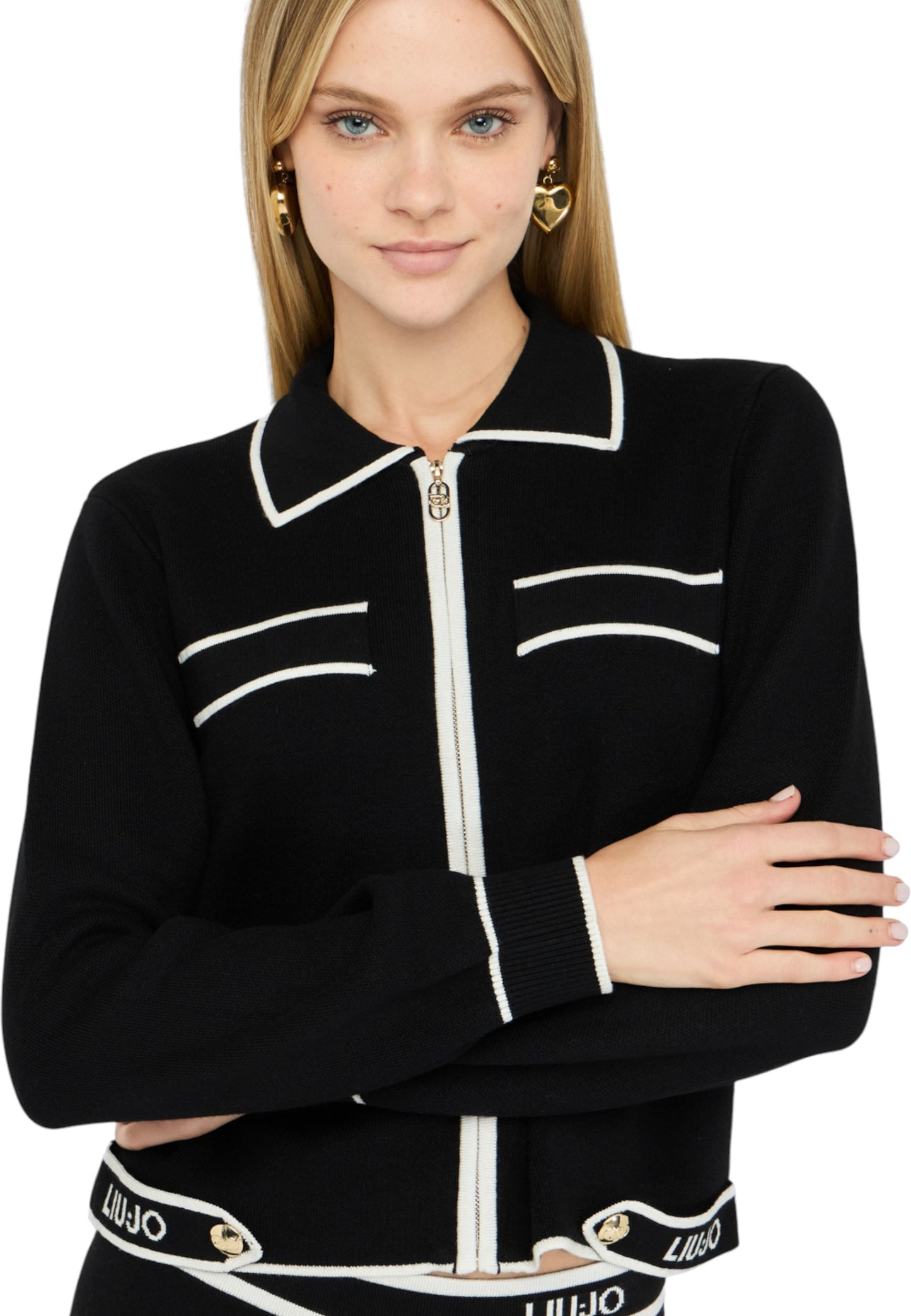 Cardigan  Donna Liu Jo Con Zip  TF5250MS59L