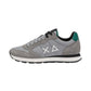 Sneakers Basse Uomo Sun68 Stile Running, Logo Ricamato, Nylon E Suede Tom Solid Z46101