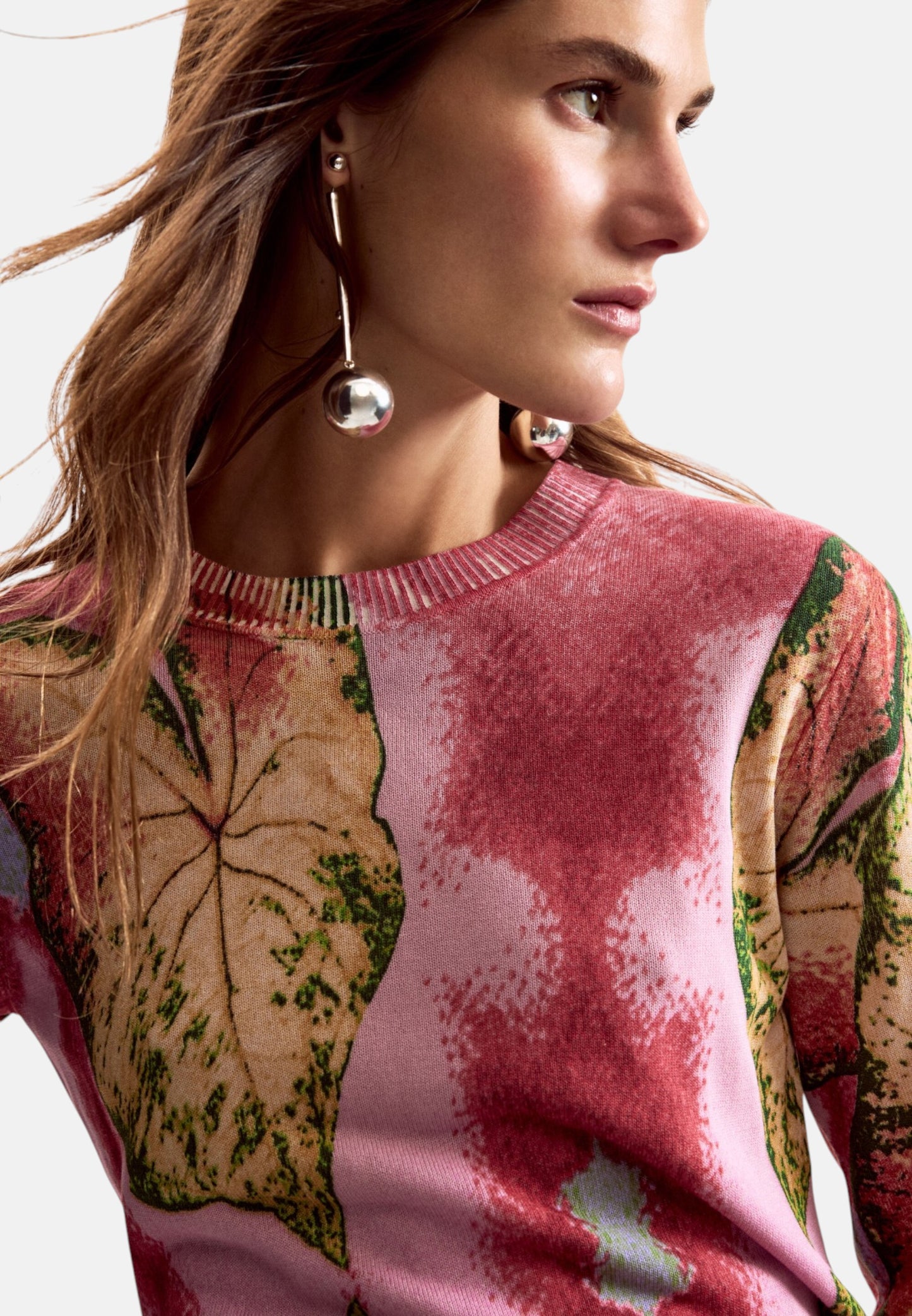Maglione  Donna Desigual  Jers Leaf Lacroix 26SWJF45