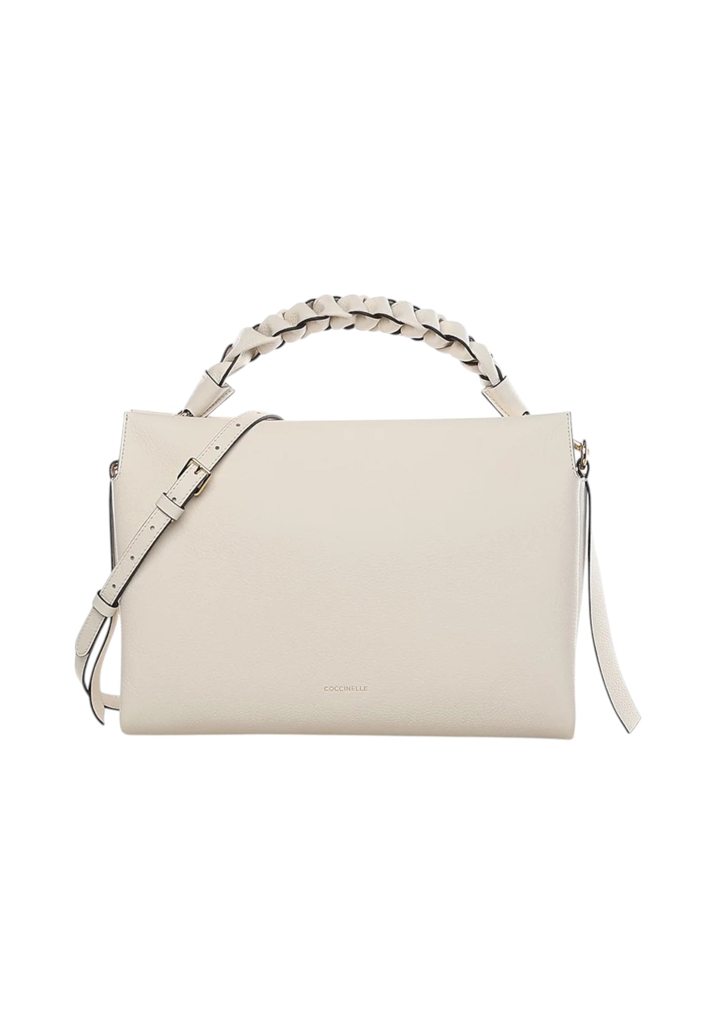 Borsa A Spalla Donna Coccinelle In Pelle Martellata Doppia Boheme Medium E1M50190201