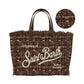 Borsa A Spalla Donna Mc2 Saint Barth Logo Sul Davanti, Doppi Manici, Bordo Sfrangiato, Il Logo Saint Barth Sul Davanti Vanity Tweed N VANI052