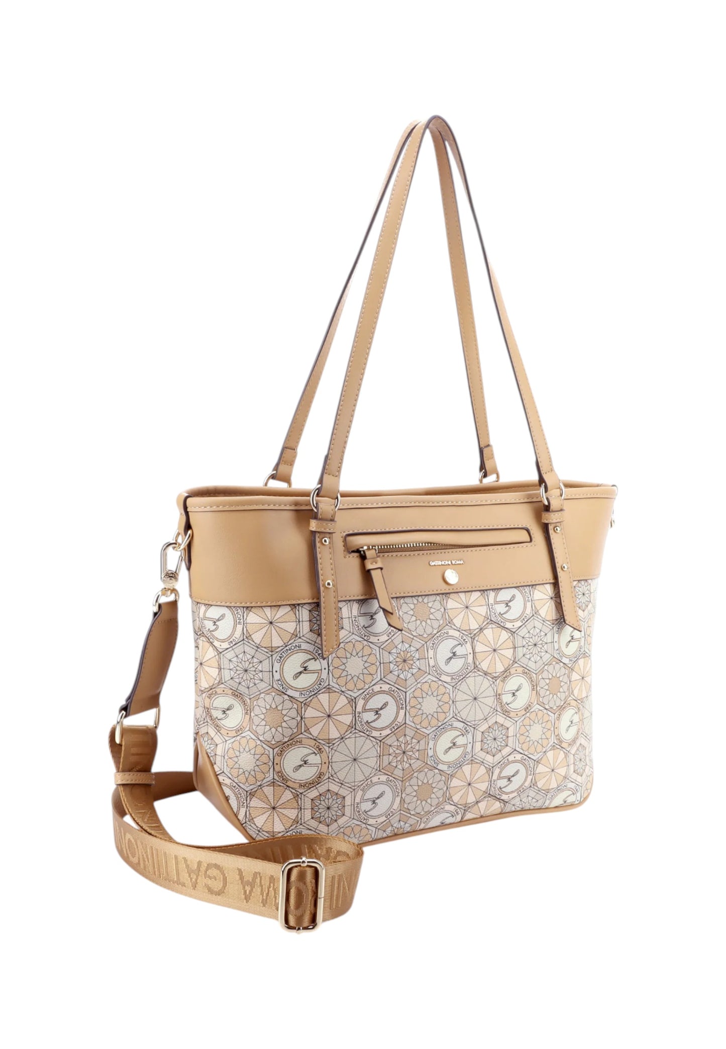 Borsa A Spalla Donna Gattinoni Large Doppio Manico Teodosia Daily BENTD8800WZT