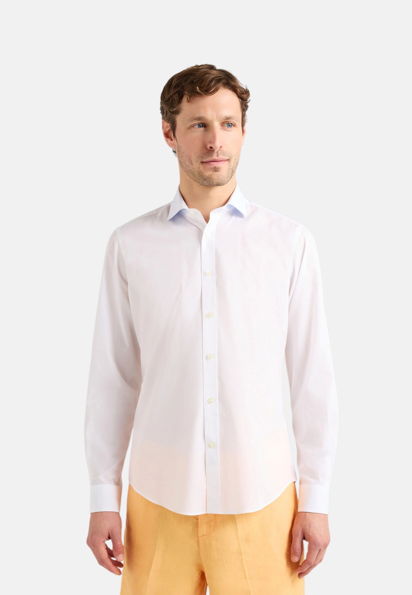 Camicia Manica lunga Uomo Harmont & Blaine in Popeline Stretch  CNQ011012523I